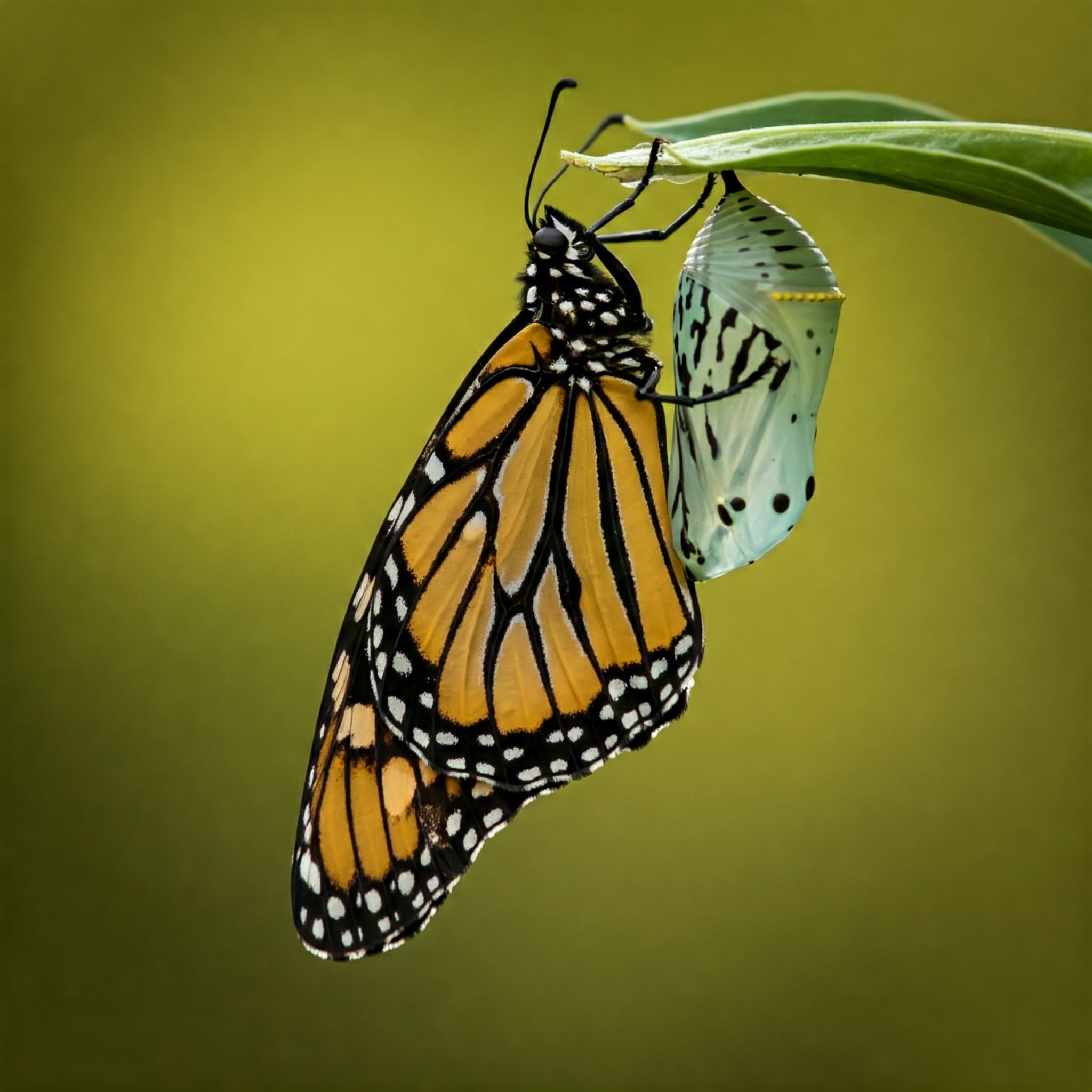 A butterfly, a symbol of transformation